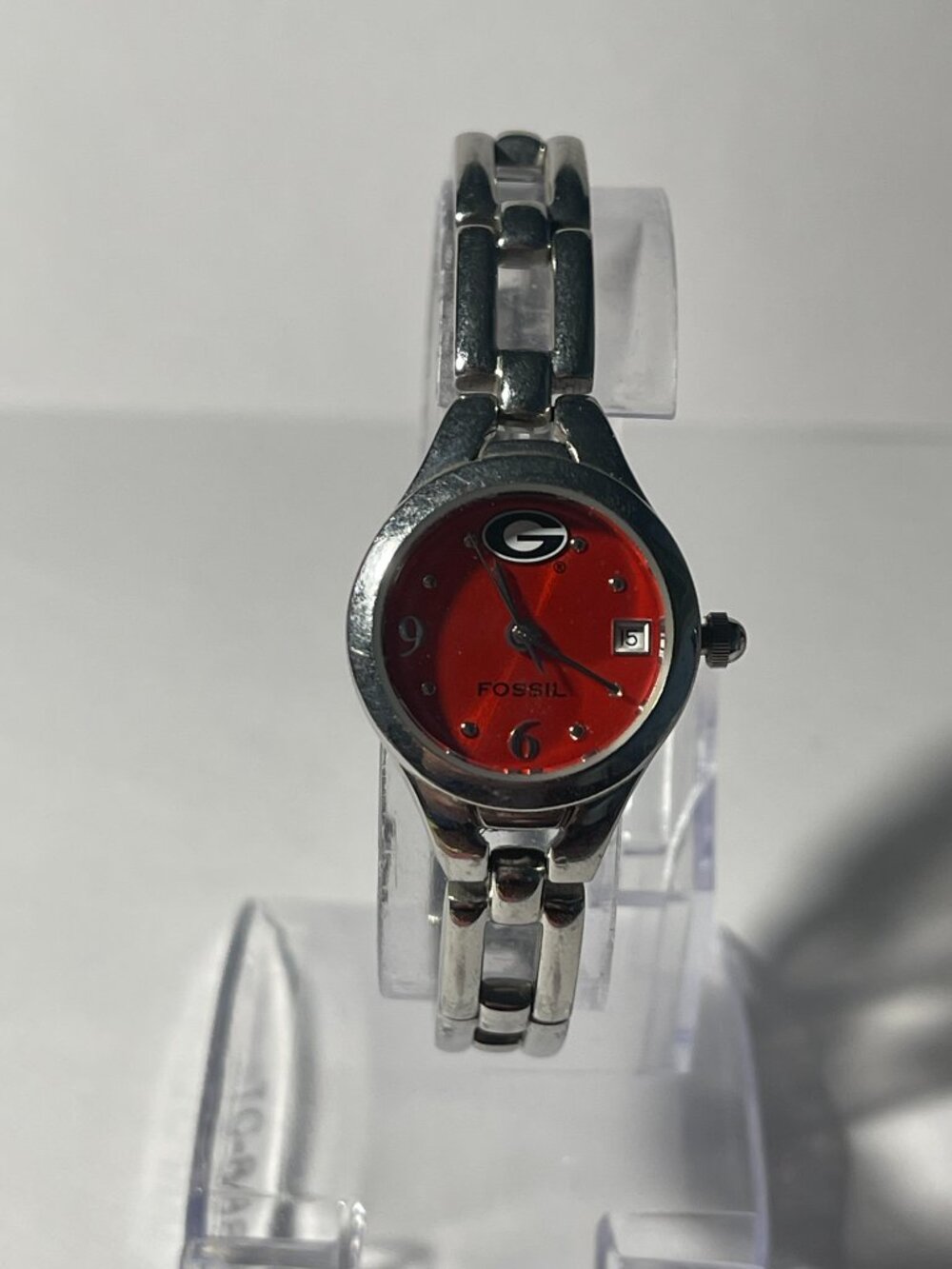 Georgia Bulldogs NCAA Stainless-Steel Bracelet Watch by Fossil NEW